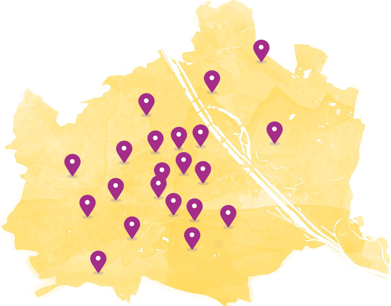 Karte aller Evangelischen Kirchen