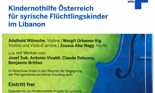Flyer des Benefizkonzerts