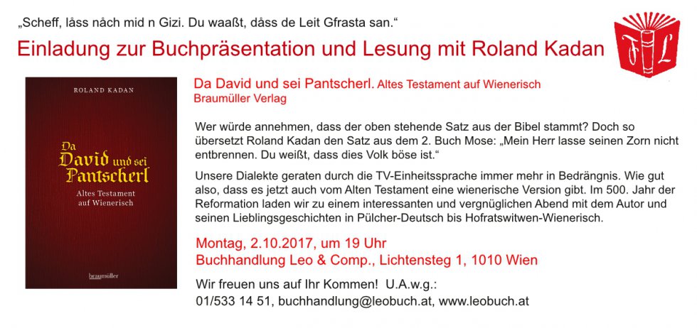 Einladung zur Lesung