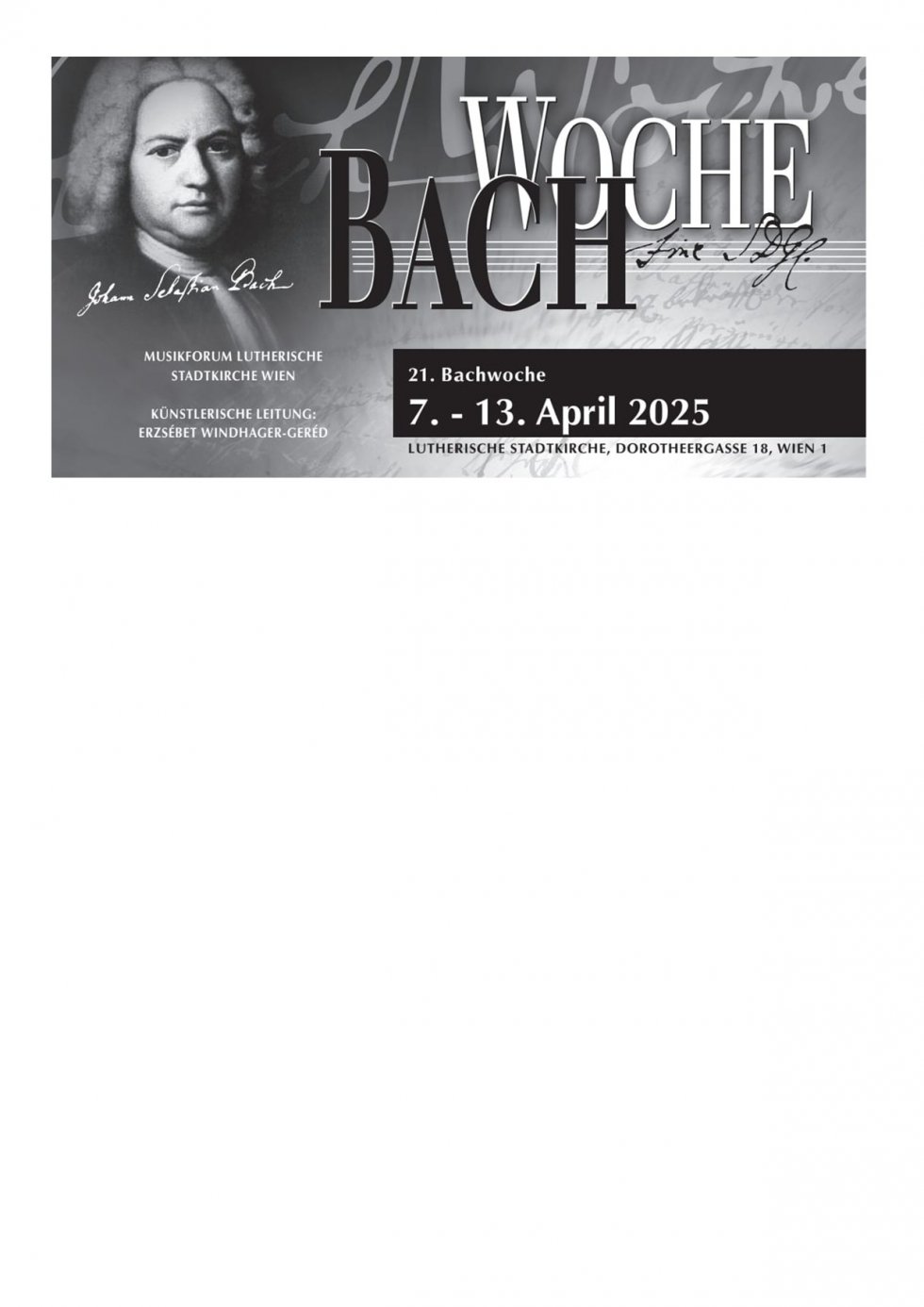 21. Bachwoche