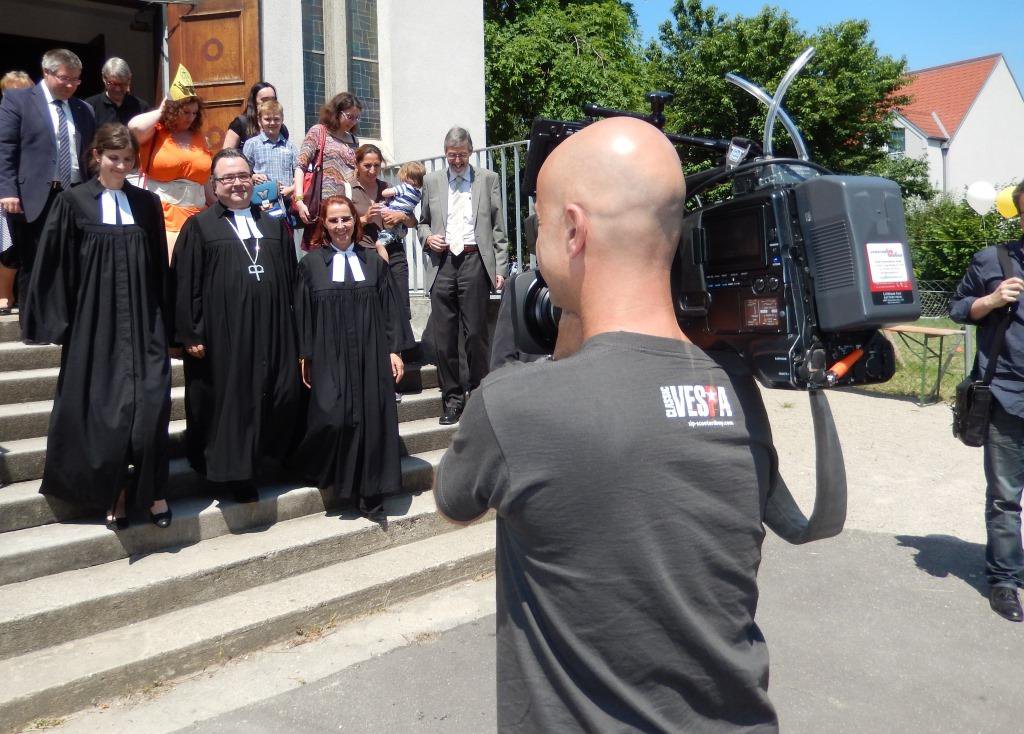 Kirche und Medien: Der ORF filmte im Juni das Gustav-Adolf-Fest, bzw. den Kirchentag.
