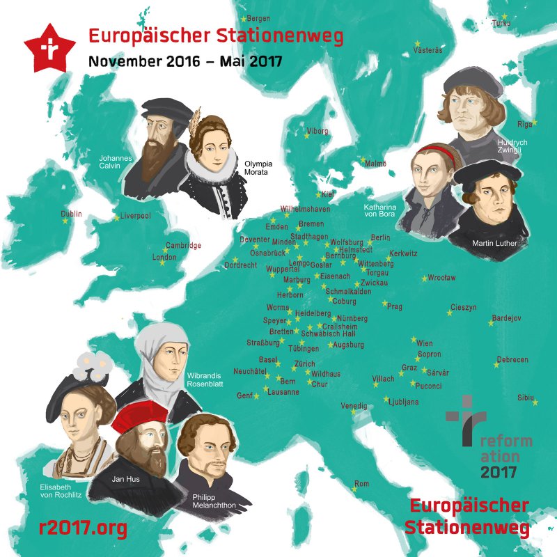 Der „Europäische Stationenweg“ verbindet 68 Städte in 16 Ländern - Wien ist auch dabei.
