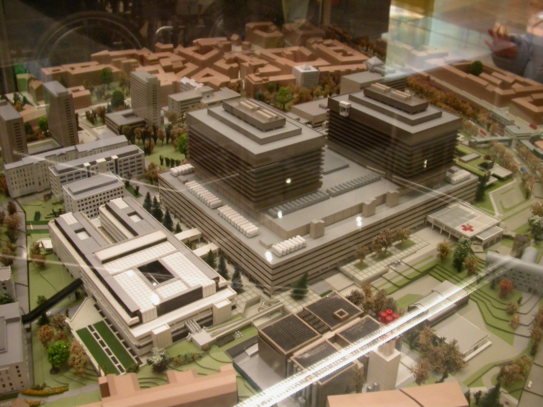 Modell des AKH Wien
