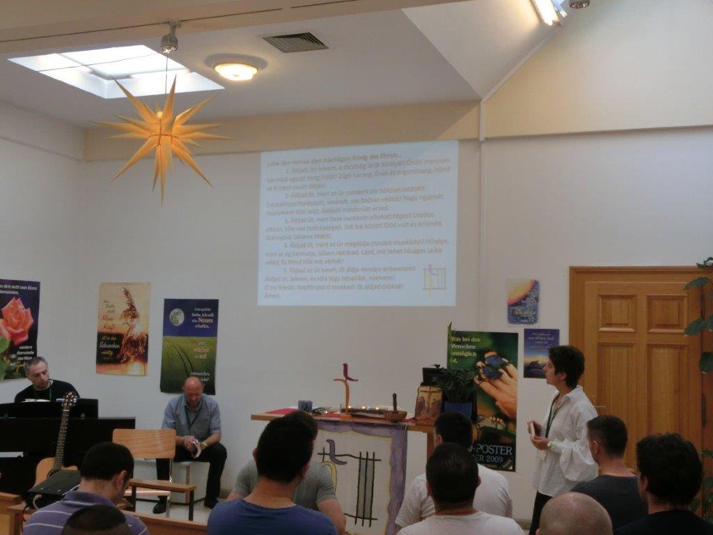 Pfingst-Gottesdienst in der Justizanstalt Wien-Josefstadt.
