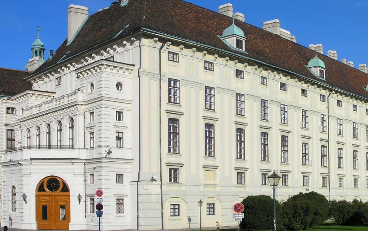Im Bild der Amtssitz des österreichischen Bundespräsidenten in der Wiener Hofburg