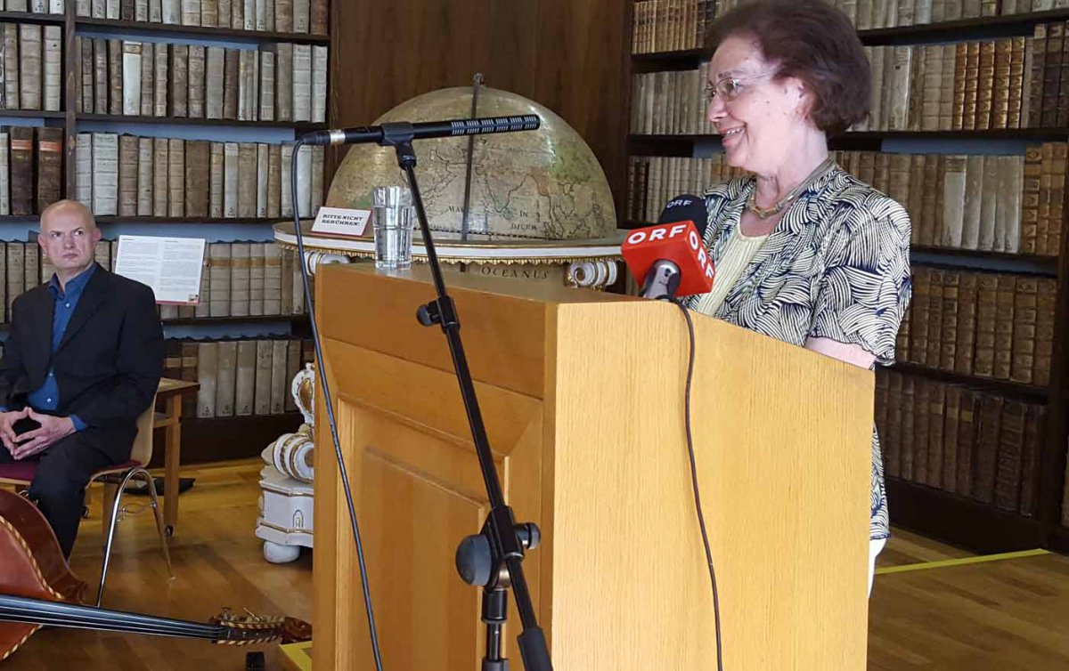 Die Preisträgerin Elisabeth Lutter von der „Vernetzten Ökumene Wien West“. Foto: epd/T. Dasek