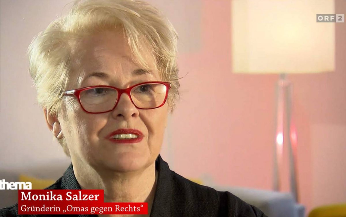 Will Frauen in ihrem Alter zum politischen Engagement bewegen: die 69-jährige pensionierte evangelische Pfarrerin Monika Salzer. Foto: Screenshot/ORF