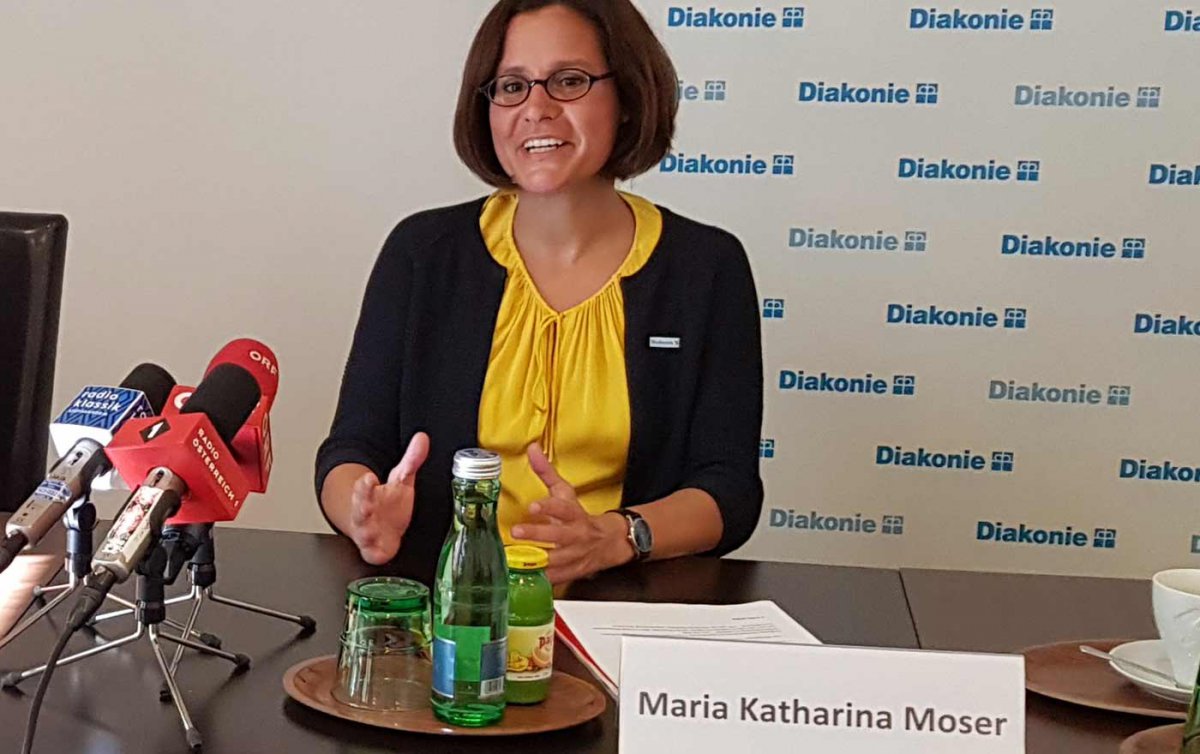 „Kinder brauchen eine gute Chance auf Zukunft, brauchen Wertschätzung, aber auch eine gute materielle Basis&quot;, sagt die neue Diakonie-Direktorin Maria Katharina Moser. Foto: epd/Michael Windisch