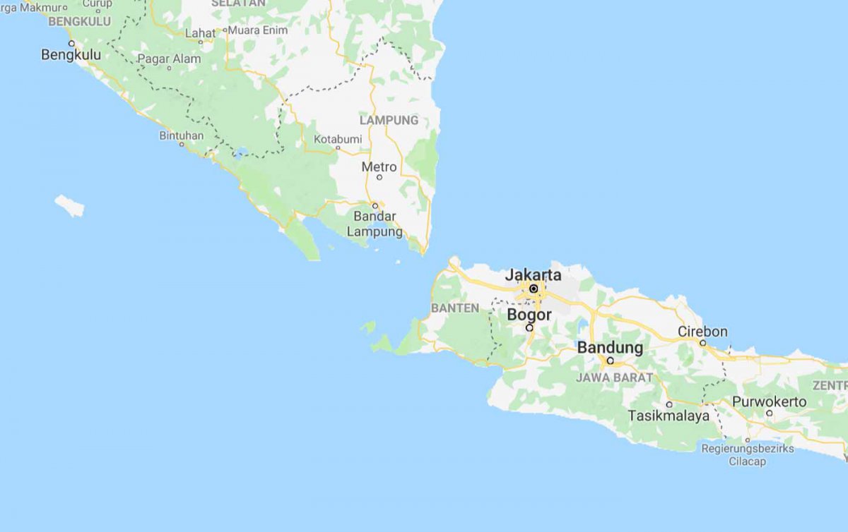 Besonders betroffen vom Tsunami sind die Küsten an der Meerenge zwischen den Inseln Sumatra und Java.