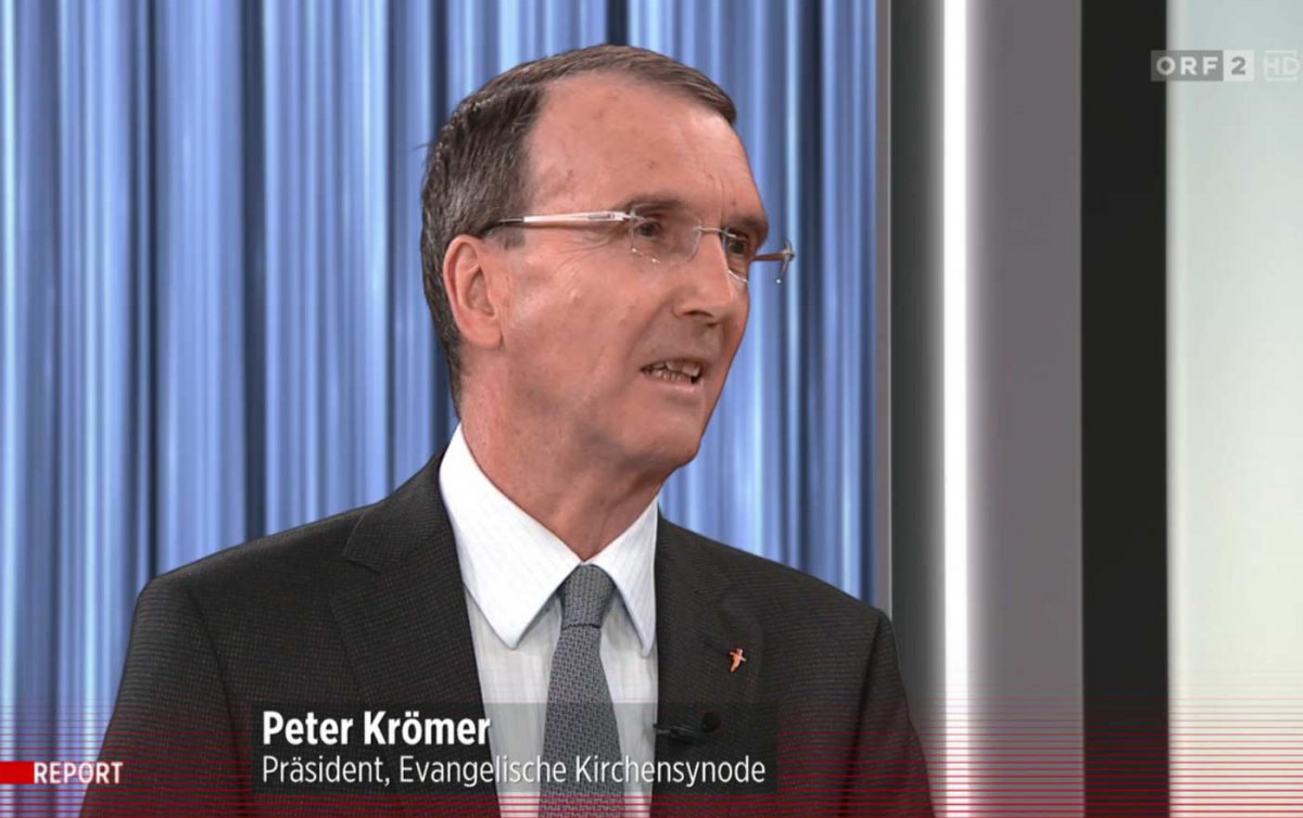 Im ORF-&quot;Report&quot; äußerte Krömer Zweifel darüber, ob der geplante Eingriff in den Generalkollektivvertrag standhalten werde. Foto: ORF/Screenshot