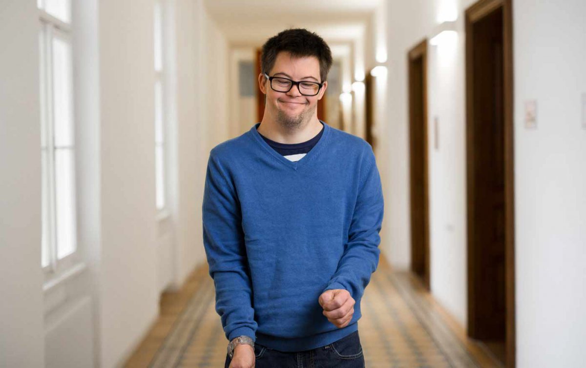 „Ich bin von Beruf Schauspieler und Schriftsteller. Der Familienname Mann ist berühmt. Ich heiße Mann.&quot; Foto: Diakoniewerk