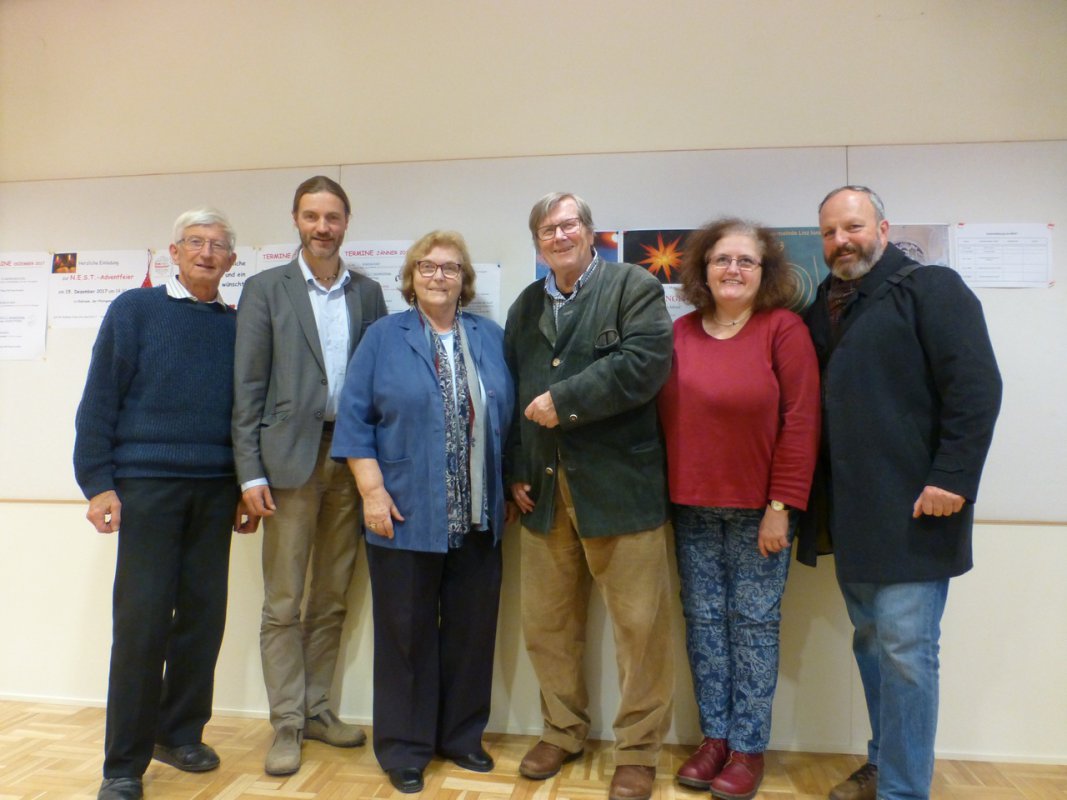 Trafen sich: Werner Schwarz (T/S), Norman Tendis (K), Inge Janda (NÖ), Traugott Kilgus (A), Andrea Kampelmühler (W), Matthias Gschwandtner (OÖ). Nicht abgebildet: Karl Schiefermair (A), Rainer Hochmeir (OÖ), Michael Meyer (V)