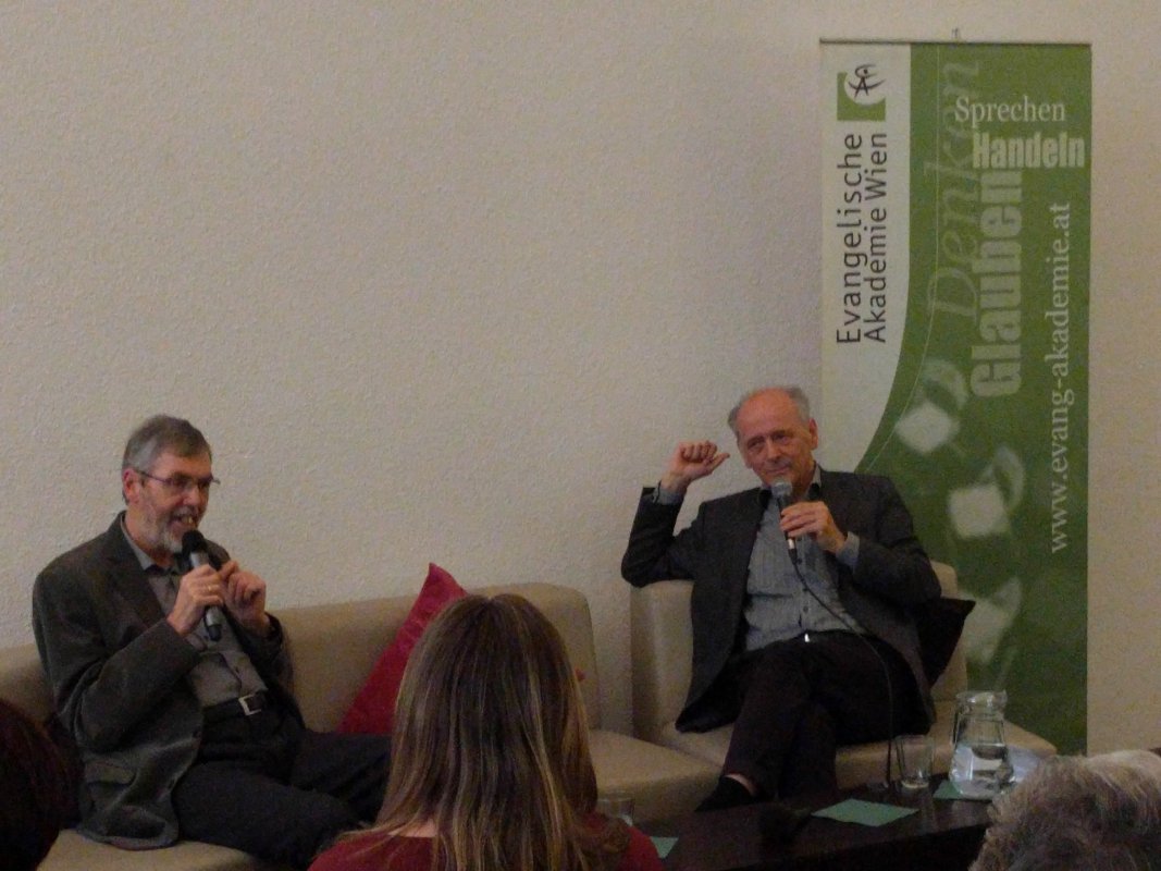 Hansjörg Lein und Martin Jäggle im Gespräch