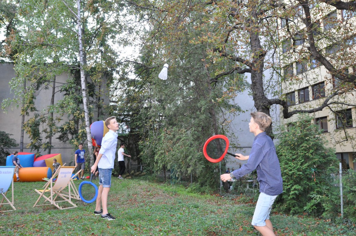 Und action! Bei bestem Wetter wurde das Herbstfest heuer nicht nur im Garten gefeiert.